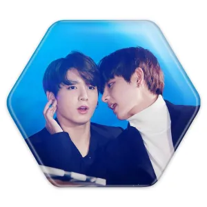 پیکسل شش ضلعی  تهیونگ و جونگ کوک ویکوک گروه بی تی اس BTS