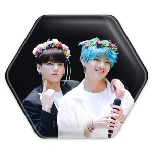 پیکسل شش ضلعی  تهیونگ و جونگ کوک ویکوک گروه بی تی اس BTS