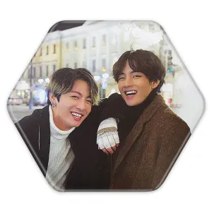 پیکسل شش ضلعی  تهیونگ و جونگ کوک ویکوک گروه بی تی اس BTS
