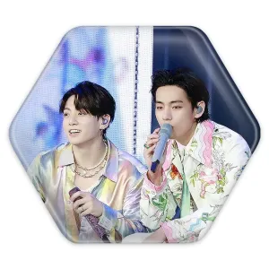 پیکسل شش ضلعی  تهیونگ و جونگ کوک ویکوک گروه بی تی اس BTS