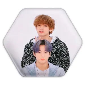 پیکسل شش ضلعی  تهیونگ و جونگ کوک ویکوک گروه بی تی اس BTS
