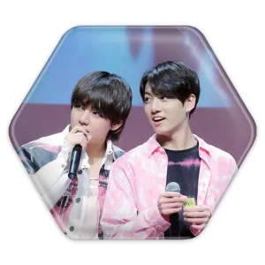 پیکسل شش ضلعی  تهیونگ و جونگ کوک ویکوک گروه بی تی اس BTS