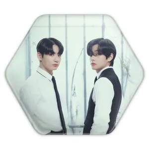 پیکسل شش ضلعی  تهیونگ و جونگ کوک ویکوک گروه بی تی اس BTS