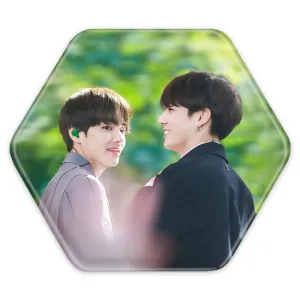 پیکسل شش ضلعی  تهیونگ و جونگ کوک ویکوک گروه بی تی اس BTS