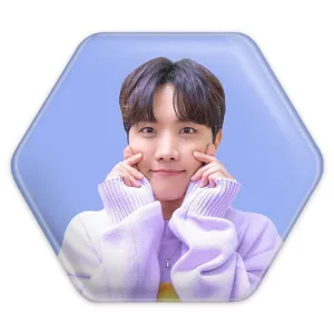پیکسل شش ضلعی جی هوپ J Hope گروه بی تی اس BTS