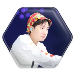 پیکسل شش ضلعی جی هوپ J Hope گروه بی تی اس BTS