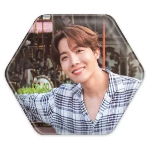 پیکسل شش ضلعی جی هوپ J Hope گروه بی تی اس BTS