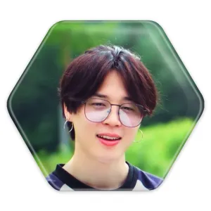 پیکسل شش ضلعی جیمین Jimin گروه بی تی اس BTS