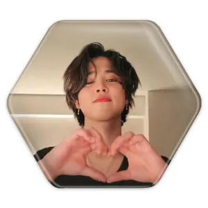 پیکسل شش ضلعی جیمین Jimin گروه بی تی اس BTS
