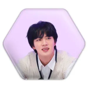 پیکسل شش ضلعی جین Jin گروه بی تی اس BTS
