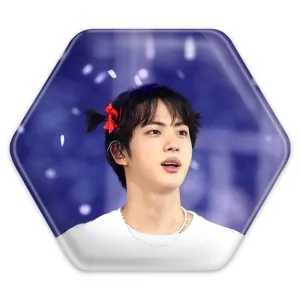 پیکسل شش ضلعی جین Jin گروه بی تی اس BTS
