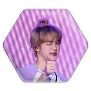 پیکسل شش ضلعی جین Jin گروه بی تی اس BTS