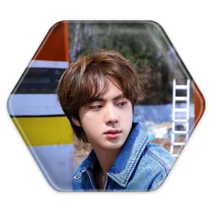 پیکسل شش ضلعی جین Jin گروه بی تی اس BTS