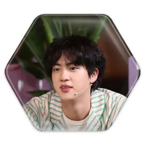 پیکسل شش ضلعی جین Jin گروه بی تی اس BTS