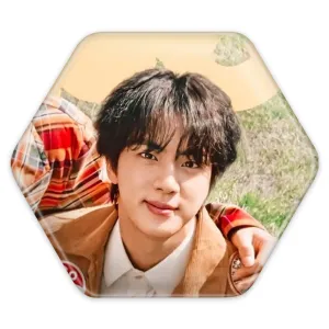 پیکسل شش ضلعی جین Jin گروه بی تی اس BTS