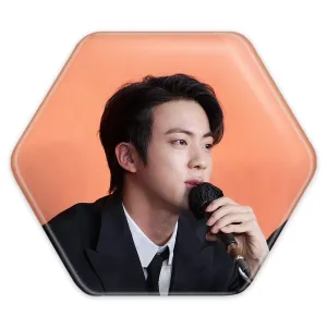 پیکسل شش ضلعی جین Jin گروه بی تی اس BTS