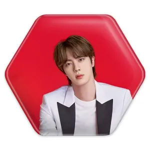 پیکسل شش ضلعی جین Jin گروه بی تی اس BTS
