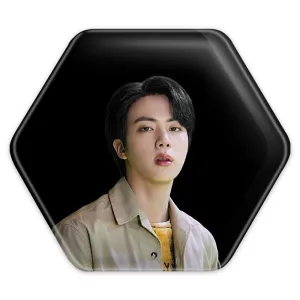 پیکسل شش ضلعی جین Jin گروه بی تی اس BTS
