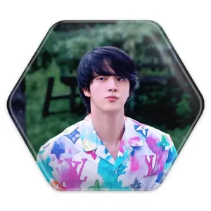 پیکسل شش ضلعی جین Jin گروه بی تی اس BTS