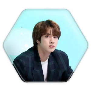 پیکسل شش ضلعی جین Jin گروه بی تی اس BTS