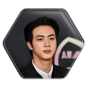پیکسل شش ضلعی جین Jin گروه بی تی اس BTS