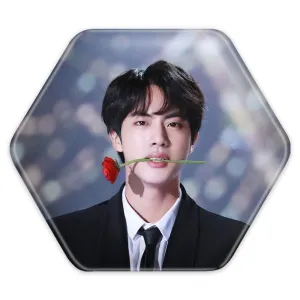 پیکسل شش ضلعی جین Jin گروه بی تی اس BTS