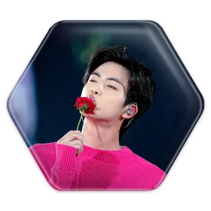 پیکسل شش ضلعی جین Jin گروه بی تی اس BTS