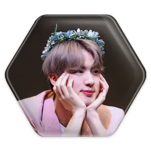 پیکسل شش ضلعی جین Jin گروه بی تی اس BTS