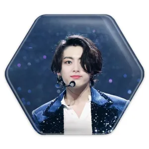 پیکسل شش ضلعی جونگ کوک Jung Kook گروه بی تی اس BTS