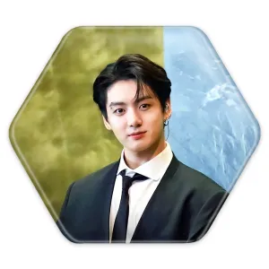 پیکسل شش ضلعی جونگ کوک Jung Kook گروه بی تی اس BTS