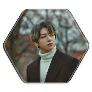 پیکسل شش ضلعی جونگ کوک Jung Kook گروه بی تی اس BTS