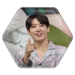 پیکسل شش ضلعی جونگ کوک Jung Kook گروه بی تی اس BTS