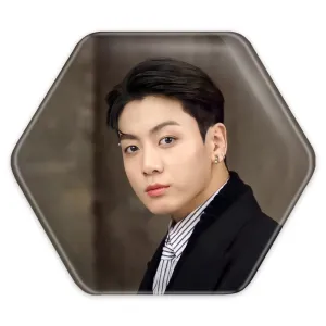 پیکسل شش ضلعی جونگ کوک Jung Kook گروه بی تی اس BTS