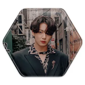 پیکسل شش ضلعی جونگ کوک Jung Kook گروه بی تی اس BTS