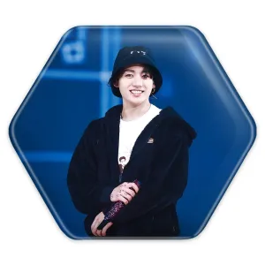 پیکسل شش ضلعی جونگ کوک Jung Kook گروه بی تی اس BTS