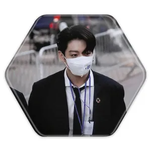 پیکسل شش ضلعی جونگ کوک Jung Kook گروه بی تی اس BTS