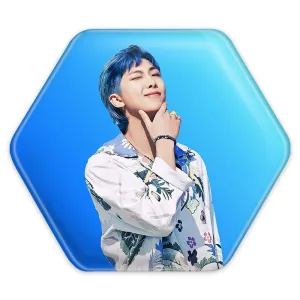 پیکسل شش ضلعی نامجون Namjoon گروه بی تی اس BTS