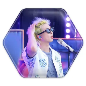 پیکسل شش ضلعی نامجون Namjoon گروه بی تی اس BTS