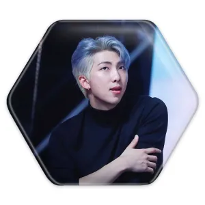 پیکسل شش ضلعی نامجون Namjoon گروه بی تی اس BTS