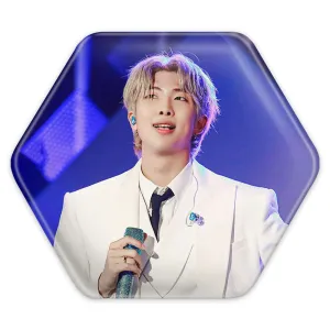 پیکسل شش ضلعی نامجون Namjoon گروه بی تی اس BTS