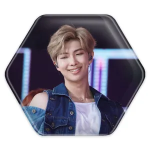پیکسل شش ضلعی نامجون Namjoon گروه بی تی اس BTS