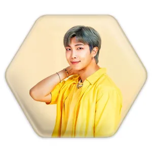 پیکسل شش ضلعی نامجون Namjoon گروه بی تی اس BTS