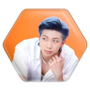 پیکسل شش ضلعی نامجون Namjoon گروه بی تی اس BTS