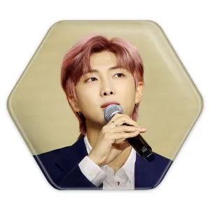 پیکسل شش ضلعی نامجون Namjoon گروه بی تی اس BTS
