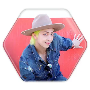 پیکسل شش ضلعی نامجون Namjoon گروه بی تی اس BTS