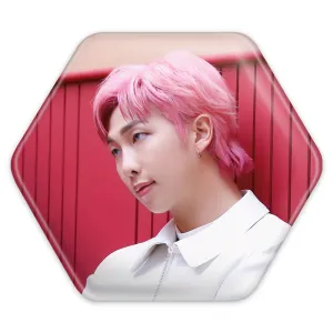 پیکسل شش ضلعی نامجون Namjoon گروه بی تی اس BTS