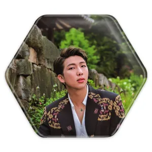 پیکسل شش ضلعی نامجون Namjoon گروه بی تی اس BTS