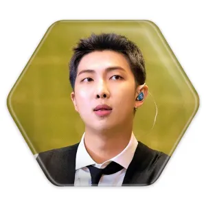 پیکسل شش ضلعی نامجون Namjoon گروه بی تی اس BTS
