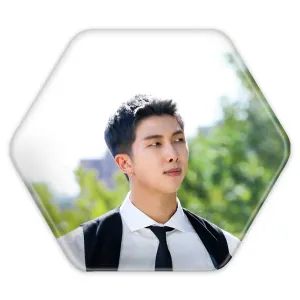 پیکسل شش ضلعی نامجون Namjoon گروه بی تی اس BTS