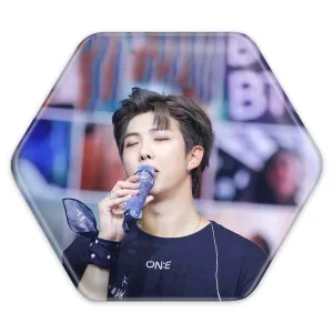 پیکسل شش ضلعی نامجون Namjoon گروه بی تی اس BTS